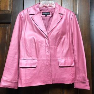 Monterey Bay Pink Leather Jacket